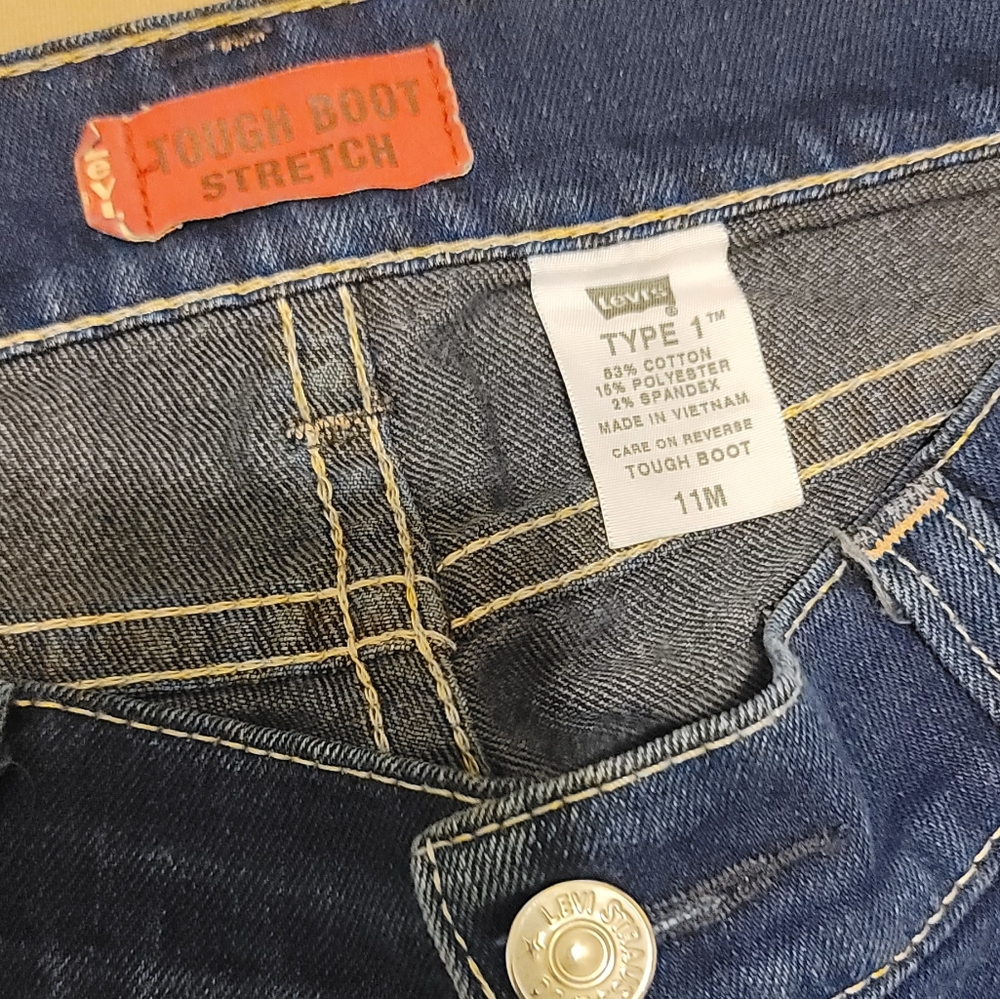 Levi's Type 1 Jeans Tough Boot Stretch (Rare)